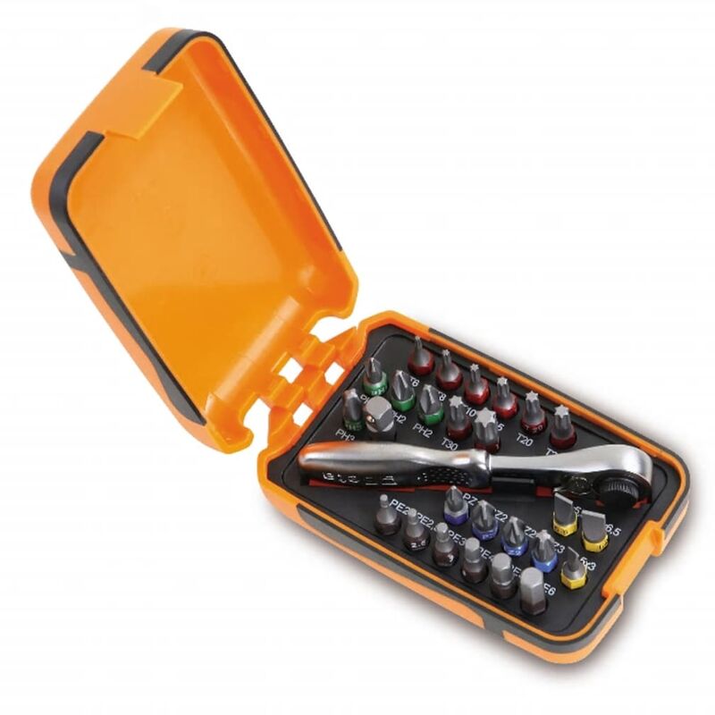 

set carraca reversible puntas atornillar 27 uds 860/C27 - Beta Tools
