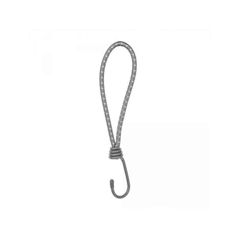 

Juego de 25 tensores de lazos elásticos de 20cm ø 6mm con 1 gancho metálico