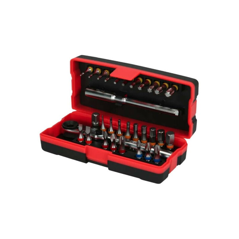 

Kstools - Juego de 28 puntas de destornillador codificadas por colores de 1/4' KS TOOLS TORSIONpower - 918.3015