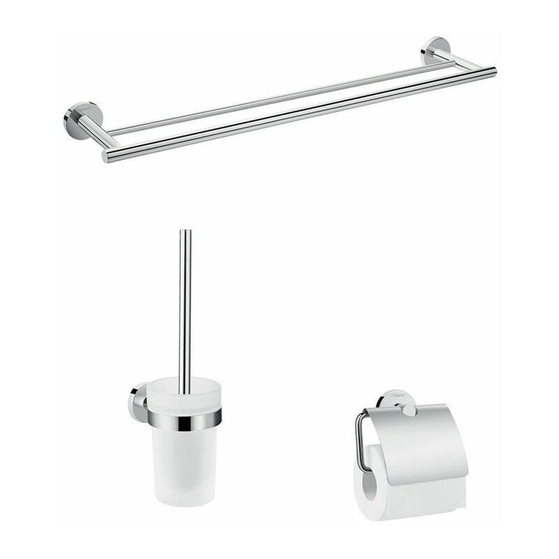 

Hansgrohe - Juego de 3 accesorios de baño cromados