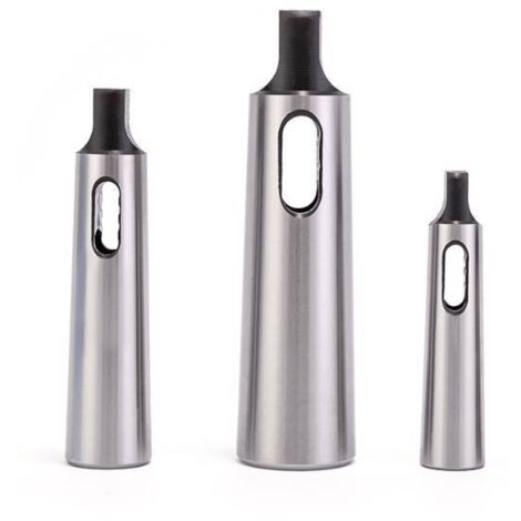 Juego de 3 adaptadores reductores de brocas de cono Morse para fresadoras (MT1 a MT2, MT2 a MT3, MT3 a MT4)
