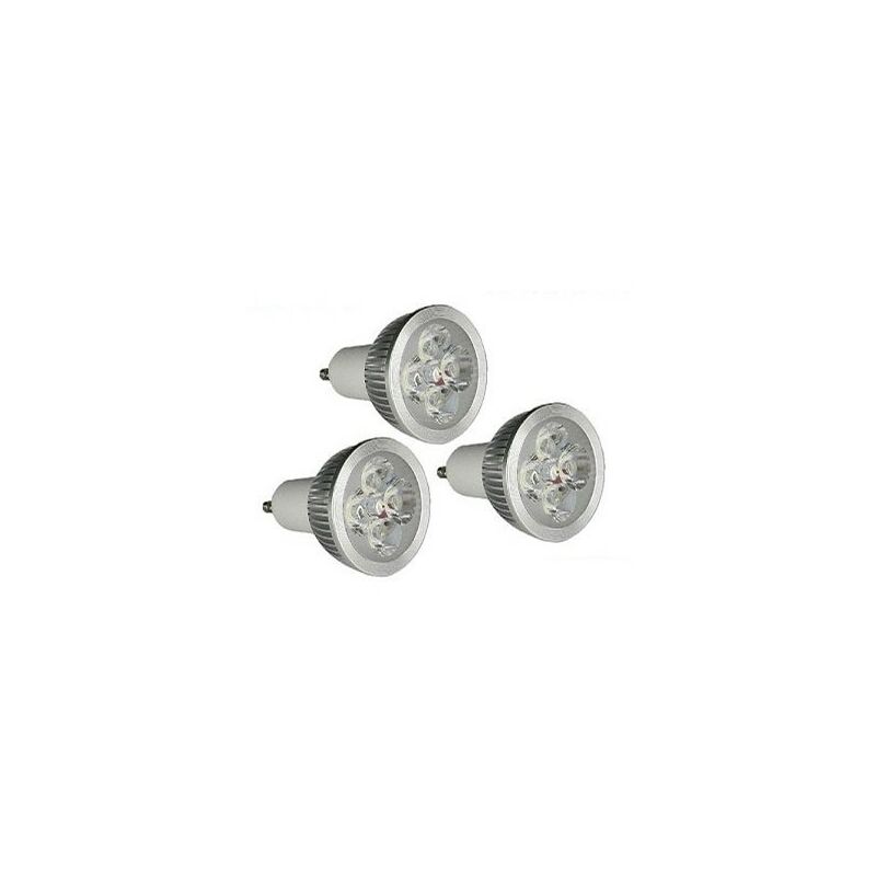 

juego de 3 Bombillas LED GU10 4w 4X1w alta intensidad - Greensensation