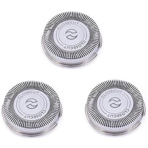 Juego de 3 cabezales de repuesto SH30 para afeitadoras de las series 3000, 2000, 1000 y S738, con cuchillas afiladas y duraderas.