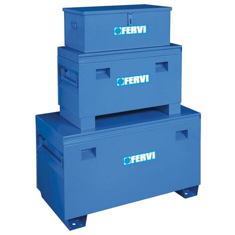 Juego de 3 cajas de herramientas de acero Fervi 0363