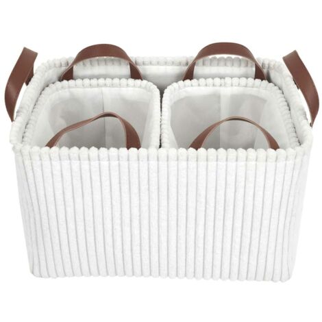 Juego de 3 cestas textiles SoftCord