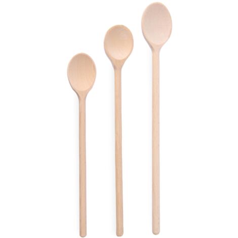 Juego de 3 cucharas de cocina de madera - Hendi 525005