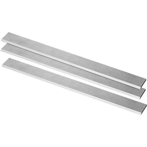 Juego de 3 cuchillas de 250 mm para cepillo de madera en acero Fervi 0749/C