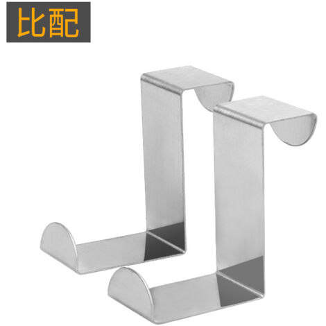 Juego de 3 ganchos de acero inoxidable para puertas, ganchos colgantes para cajones de armarios de cocina y baño.
