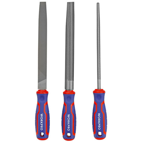 Juego de 3 limas de 200mm workpro