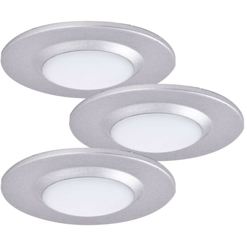 

Conjunto de 3 focos empotrables LED focos de techo cromados focos de pared redondos Paulmann 988.72
