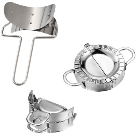 Juego de 3 moldes de acero inoxidable para empanadillas, pastas, albóndigas y tartaletas, accesorios de cocina, 1 juego