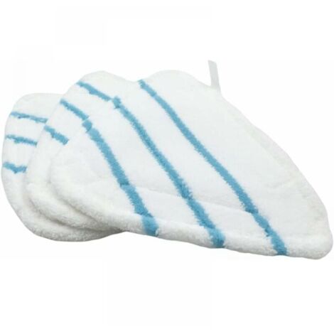 Juego de 3 mopas de vapor de microfibra, accesorios para mopas de vapor, almohadillas triangulares universales lavables para limpiadoras de vapor de chorro caliente, lavables a máquina,