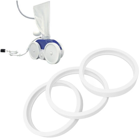 Juego de 3 neumáticos de goma para el robot limpiafondos C10, color blanco, compatible con los modelos 180, 280, 360 y 380.