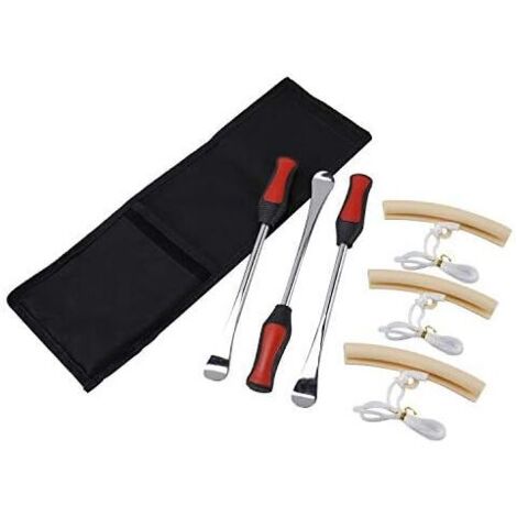 Juego de 3 palancas para neumáticos de motocicleta, palanca para neumáticos de motocicleta con cuchara, palanca para neumáticos para llantas, protección de montaje