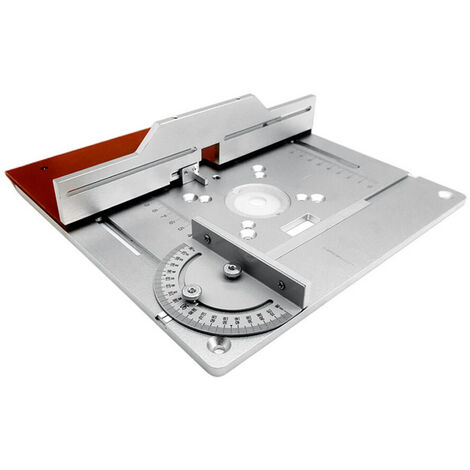 AUTRES Juego de 3 placas de inserción de mesa de enrutador, aleación de aluminio, fresado de madera, tablero abatible, máquina de corte, herramienta auxiliar de grabado, bancos de carpintería, juego de 3 pla