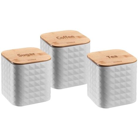 Juego de 3 recipientes para café, té y azúcar KLAUSBERG KB-7485