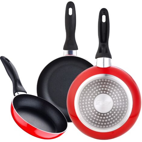 Juego de 3 sartenes 16/20/24 cm SAN IGNACIO colección Navy Red