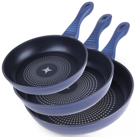 Juego de 3 sartenes Diamond de 20/24/28 cm