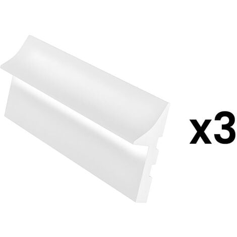 Zócalo Rodapié de PVC hidrófugo blanco 15cm de altura