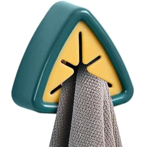 Juego de 30 ganchos para toallas de baño  Organizador de pared adhesivo  Clips para toallas verde oscuro