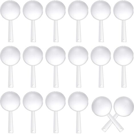 Juego de 30 lupas infantiles, transparentes, pequeñas, mini lupas portátiles, ideales para que los niños exploren la naturaleza, los animales, observen, lean y para regalar.