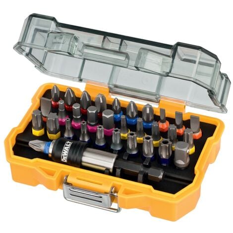 Juego de 32 puntas, PZ, PH, PL, Torx, Torx inviolables, HEX y adaptador  DeWalt DT7969-QZ