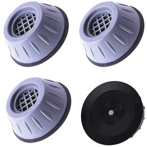Juego de 4 almohadillas antivibración, antiruido y antideslizantes para lavadoras