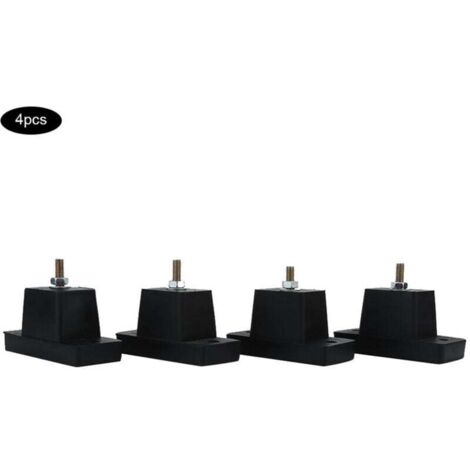 Juego de 4 amortiguadores para aire acondicionado - Soporte exterior antivibración - Accesorios de montaje duraderos