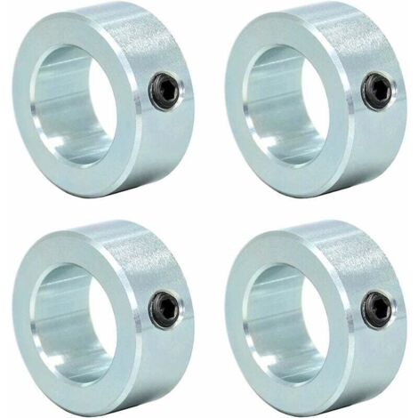 Juego de 4 anillos de ajuste - 20 mm - Para carretilla de mano, rueda de carretilla de mano