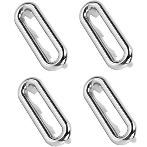 Juego de 4 anillos de desbordamiento de fregadero, orificio de desbordamiento, cubierta plateada para fregadero de cocina y baño, cubierta de drenaje, anillo de desbordamiento