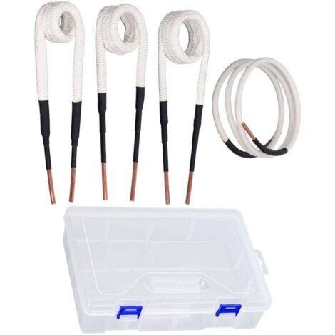 Juego de 4 bobinas de núcleo de latón de 3,0 mm (1 de cada bobina 20/25/30/gratis) Accesorios para calentadores eléctricos Bobina de calentamiento de alta frecuencia con