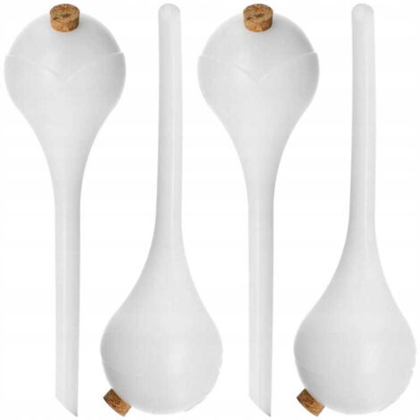 Juego de 4 bolas de riego para flores con tapón de 400 ml