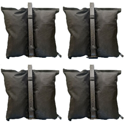 Juego de 4 bolsas de lastre para carpas, ideales para rellenar con arena. Resistentes al agua y al desgaste (hasta 8 kg por elemento).
