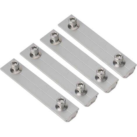 Juego de 4 conectores de perfil de aluminio para módulos de paneles solares
