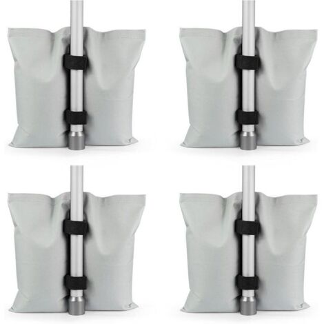 Juego de 4 contrapesos industriales para toldos, cenadores y carpas – Aptos para playa, patio o jardín – Acero reforzado, 12 kg/unidad