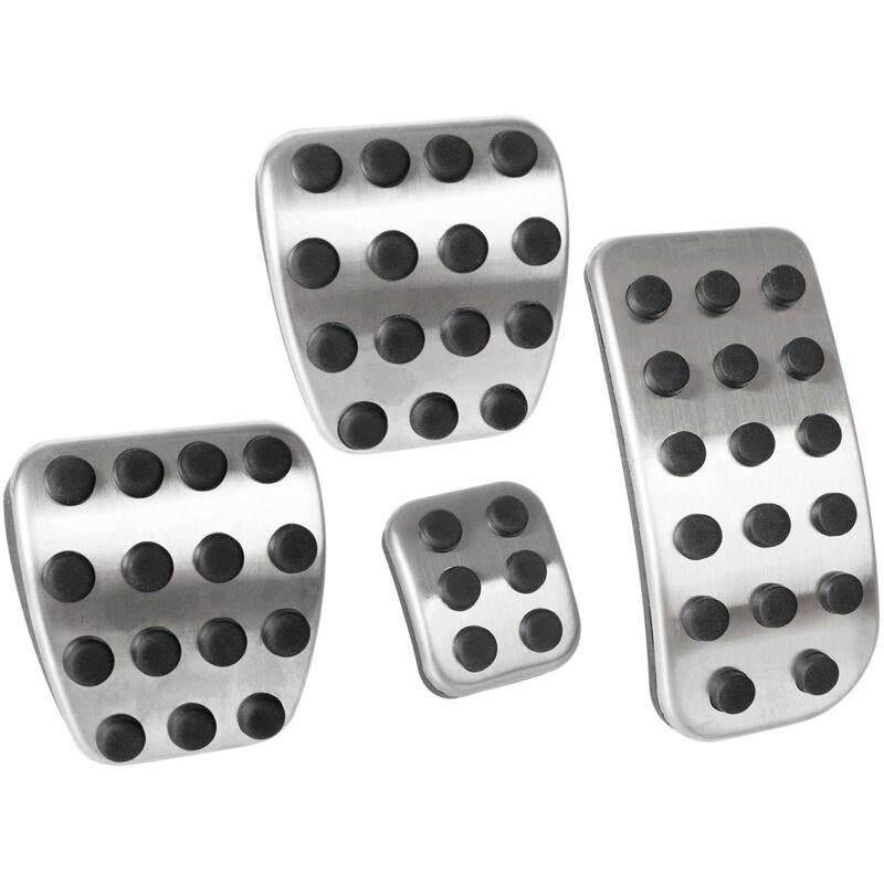 Juego de 4 cubiertas de pedales de aluminio para Mercedes Vito/Viano W639 10-14