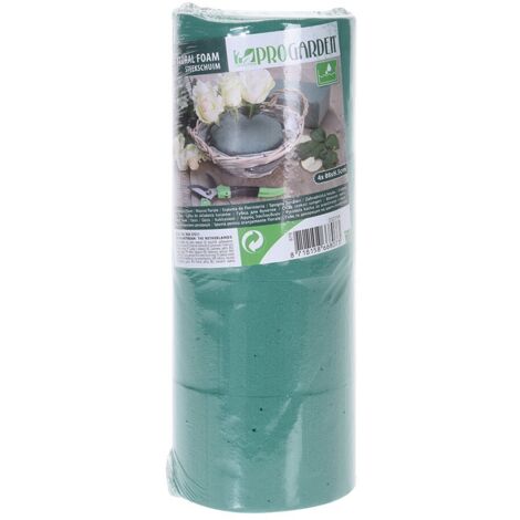 Juego de 4 esponjas de espuma floral verdes