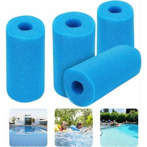 Juego de 4 esponjas filtrantes tipo A, espuma reutilizable para filtro de piscina, cartucho de filtro de esponja, esponja filtrante tipo A para piscina y spa.