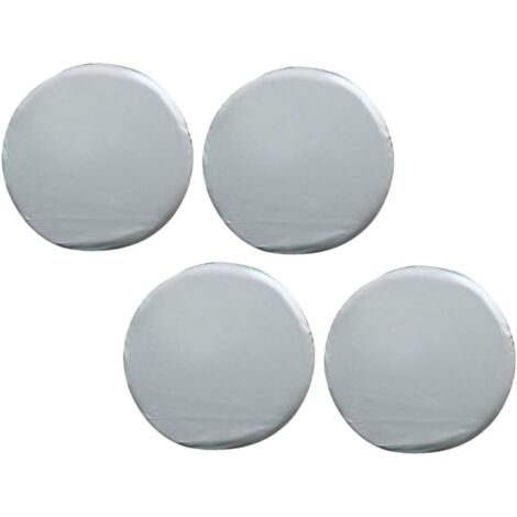 Juego de 4 fundas impermeables y resistentes a los rayos UV para neumáticos. Compatibles con diversos tipos de neumáticos. Diseño con cordón ajustable. Resistentes al polvo.