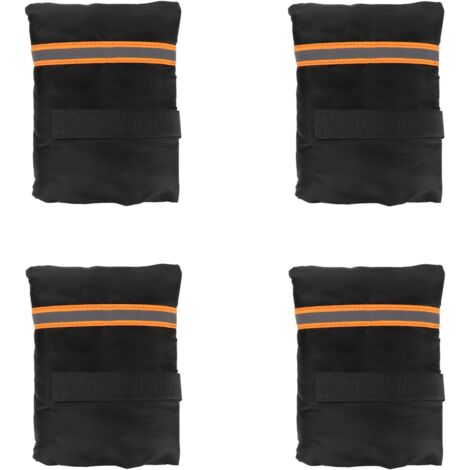 Juego de 4 fundas reutilizables, resistentes a las heladas y aislantes para grifos de exterior con tiras reflectantes para clima frío (naranja)