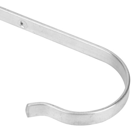 Juego de 4 ganchos de pared de aluminio para baño y piscina: 4 ganchos de aluminio resistentes (21,5 cm) para colgar chaquetas y toallas.