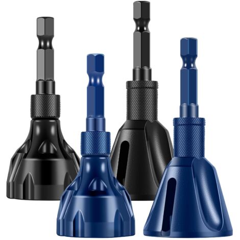 Juego de 4 herramientas de carburo de tungsteno para desbarbar y biselar  Broca para reparación de roscas  Reparación rápida de tornillos dañados  Para metal y plástico  Taller mecánico