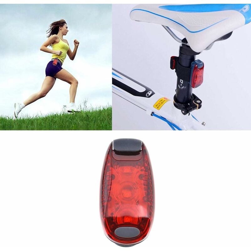 

Juego de 4 luces de seguridad LED con destornillador y correas de clip para correr, andar en bicicleta, ropa de tobillo, rojo