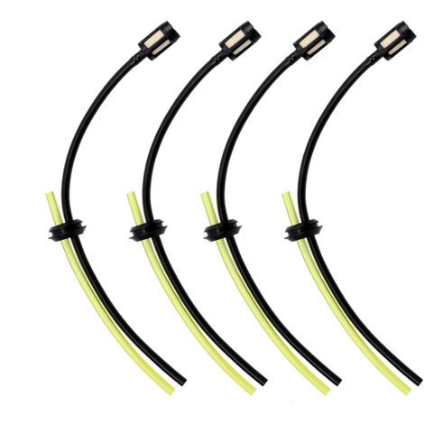 Juego de 4 mangueras de combustible con filtro, kit universal de filtro de combustible, mangueras de combustible para desbrozadora, ideal para jardinería y agricultura.