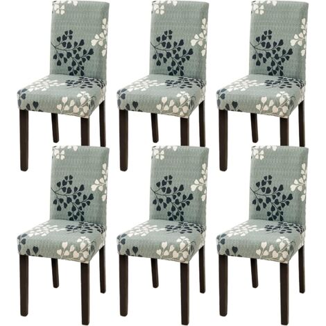 Juego de 4 o 6 fundas elásticas para sillas de comedor, universales, extraíbles, lavables, modernas y duraderas, para el hogar, hotel, restaurante, fiesta, banquete, cocina, decoración.