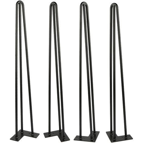 Pata mesa Metal negro en X - 71 cm - Wovar