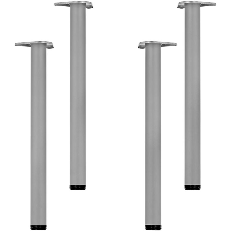

Set de 4 Patas para mesa Bastidores para mesa acero inoxidable Ø 60mm industrial marco de la mesa comedor Patas de mueble Soporte