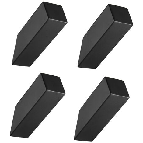Juego de 4 piezas para toallas de baño, perchero de pared, perchero resistente, colgador, gancho de pared, color negro.