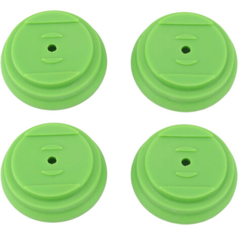 Juego de 4 protectores de plástico para cortacéspedes eléctricos de jardín o agrícolas. Accesorios incluidos.
