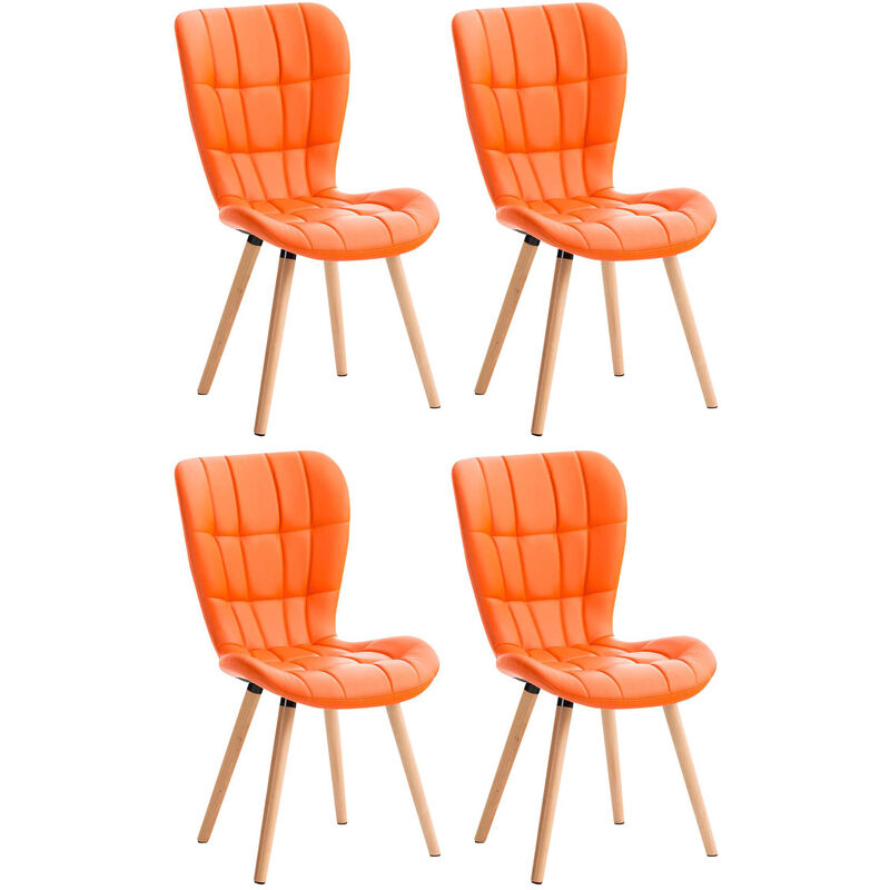 

CLP - Juego de 4 silla de comedor Elda Naranja